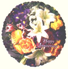 Anniversary Flowers Balloon