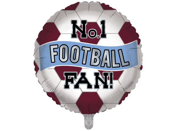 No.1 West Ham 1 Football Fan Balloon - Claret and Blue