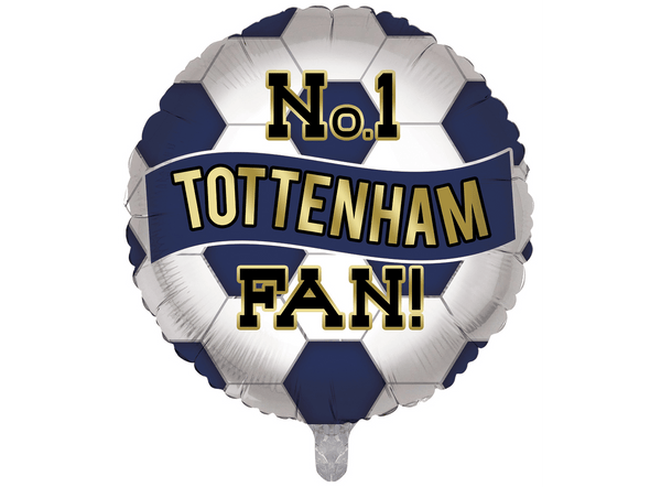 No.1 Tottenham Football  Fan Balloon - Navy and White