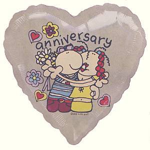 Cartoon Anniversary Balloon