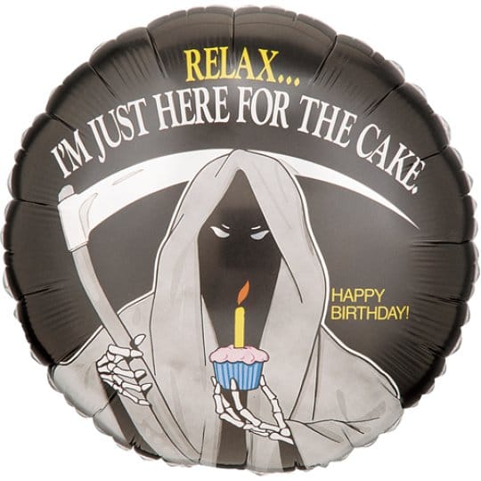 18 Inch Birthday Grim Reaper Foil Balloon