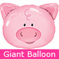 Giant Playful Pig Balloon