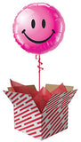 Smiley Face Balloon - Wild Berry