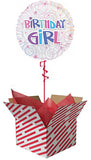 Birthday Girl Swirls Balloon