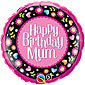 Happy Birthday Mum Pink Balloon Gift