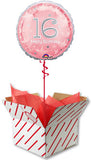 Pink Happy 16th Birthday Balloon