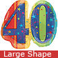 Large Celebrate 40th Birthday Balloon