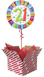 21st Radiant Birthday Balloon