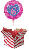 Flower 6th Birthday Balloon