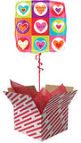 I Love You Hearts and Squares Balloon