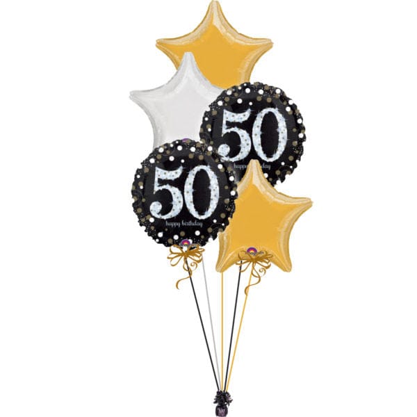 Black & Gold Age 50 Bunch