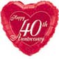 40th Happy Anniversary Balloon