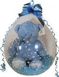 Baby Boy First Teddy Bear in Balloon
