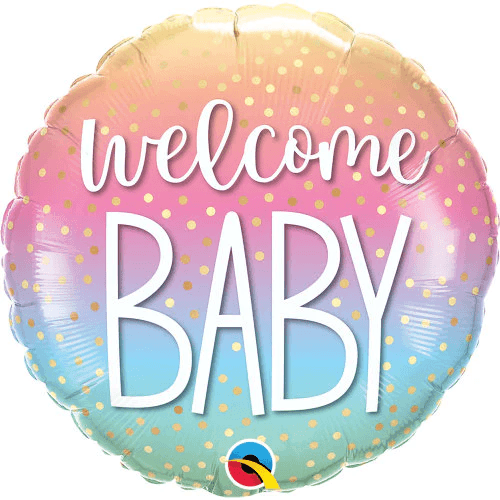 18 inch Welcome Baby Confetti Dots
