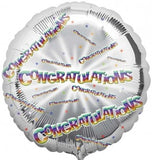 Congratulations Silver 18" Balloon in a Box