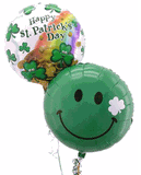 Happy St Patricks Day 2 Balloon Bouquet