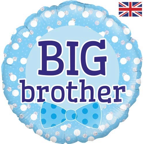 18 INCH BIG BROTHER BLUE HOLOGRAPHIC FOIL BALLOON