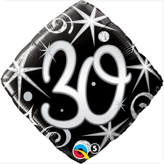 18 Inch Elegant Sparkles & Swirls 30 Foil Balloon