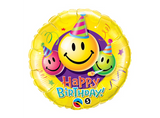 Smiley Faces Birthday Balloon