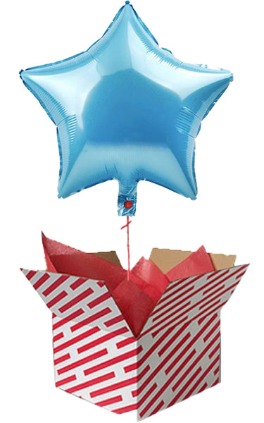 Pastel Blue Star Shaped Balloon