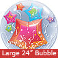 Large Stars and Streamers Bubbles Balloon