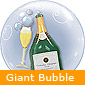 Champagne Bottle Bubble Balloon