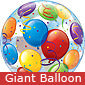 Large Colourful Balloons Bubble Balloon