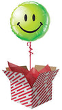 Smiley Face Balloon - Green
