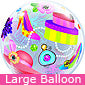 Large Shopping Spree Bubbles Balloon
