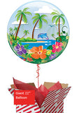 Large Tropical Getaway Bubble Balloon