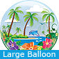 Large Tropical Getaway Bubble Balloon
