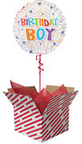 Birthday Boy Swirls Balloon