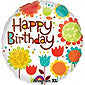 Cheery Flowers Birthday Balloon