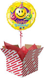 Smiley Faces Birthday Balloon