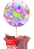 Large Cupcakes Birthday Bubble Balloon