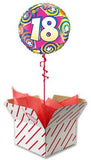 18th Birthday Stars and Swirls Balloon