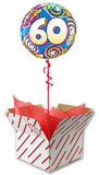 60th Birthday Stars and Swirls Balloon
