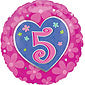 Flower 5th Birthday Balloon Gift