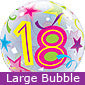 Large 18th Birthday Brilliant Stars Balloon