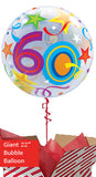 Large 60th Birthday Brilliant Stars Balloon