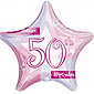 Pink Shimmer 50 Birthday Balloon Gift - 1 Balloon