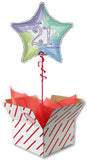 21st Birthday Shimmering Star Balloon