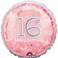 Pink Happy 16th Birthday Balloon