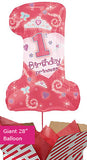 Large 1st Birthday Princess Girl Balloon