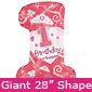 Large 1st Birthday Princess Girl Balloon