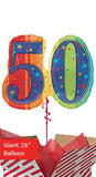 Giant Celebrate 50th Birthday Balloon