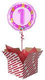 1st Birthday Pink Teddies Balloon Gift