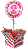 2nd Birthday Pink Farm Animals Balloon