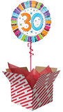 Radiant 30th Birthday Balloon Gift