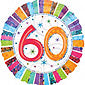 60th Radiant Birthday Balloon - 1 Balloon